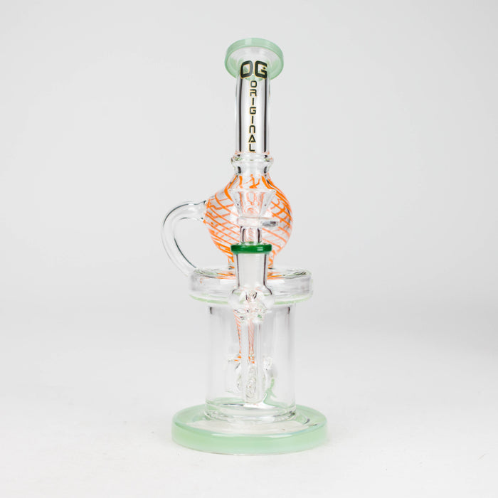 OG Original | 10" Swirly Globe Recycler Rig (OG-607) Glass Bong Smoking Cat Distribution