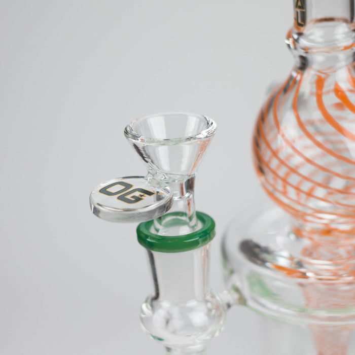 OG Original | 10" Swirly Globe Recycler Rig (OG-607) Glass Bong Smoking Cat Distribution