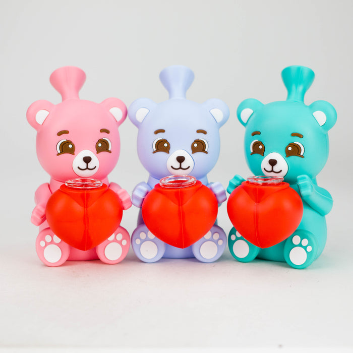 OG Original | 5.7" Love Bear Silicone Bubbler (SWP-1156) Resin · Silicone Rig Smoking Cat Distribution