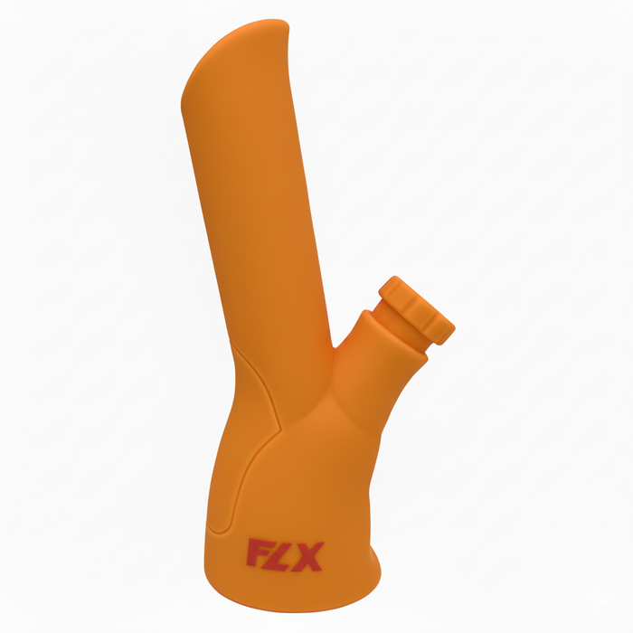FLX | 200 – 9" Silicone Inductor Bong Resin · Silicone · Plastic Bong Bestfive Enterprise Ltd. Orange