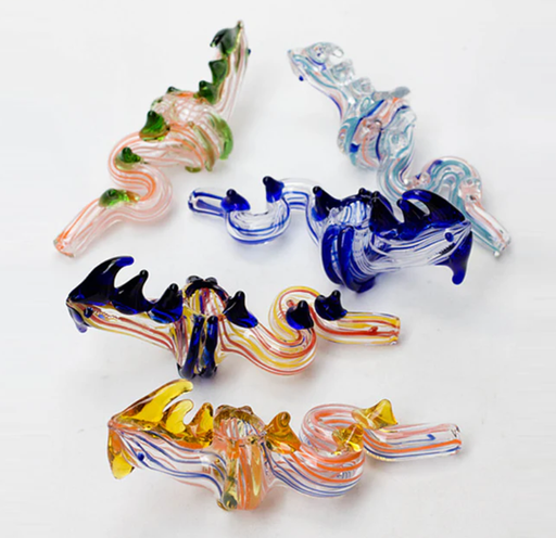7" Dragon shape insideout PIPE [PIP186] Glass Pipe NIBO Distribution