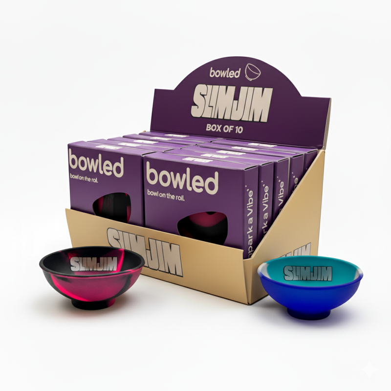 Slimjim - Bowled (Mini Rolling Bowl) - Box of 10 Bowl SLIMJIM