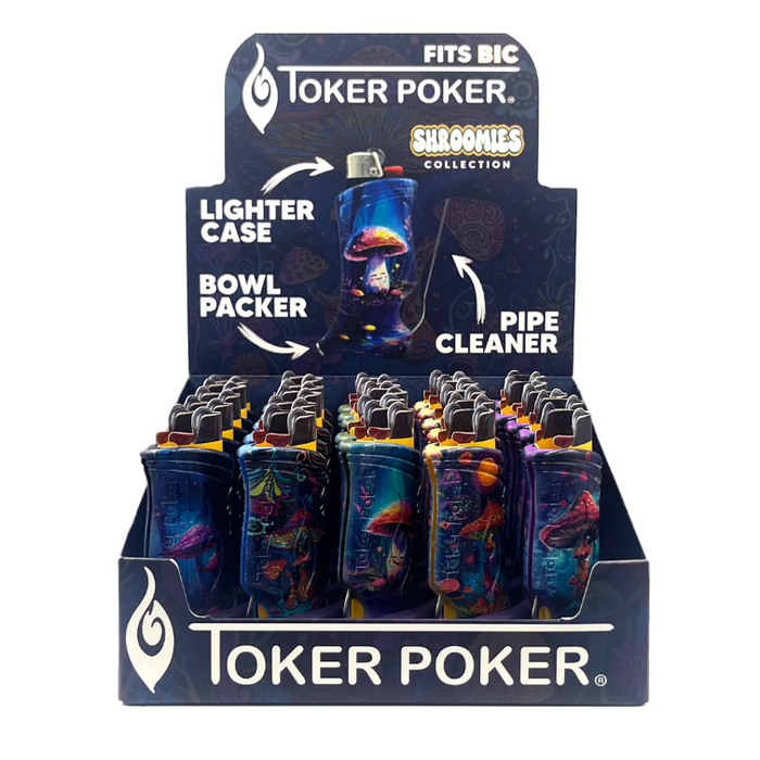 Toker Poker |  Bic lighter Standard Color Mix-25PC Display