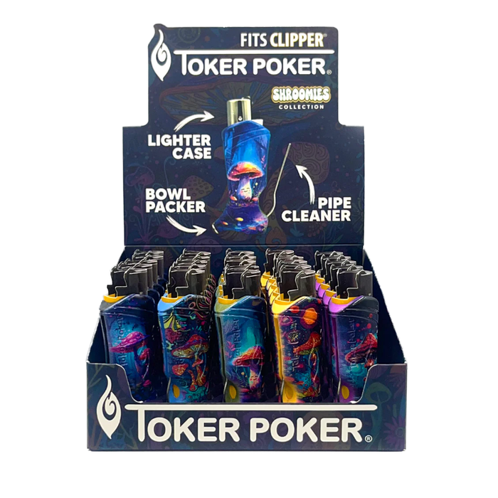 Toker Poker | Clipper lighter Standard Color Mix-25PC Display