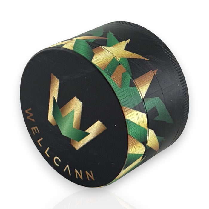 Wellcann | 50mm Metal Tobacco Grinders – 12-Piece Display Set Display Pack Super Supplys Inc