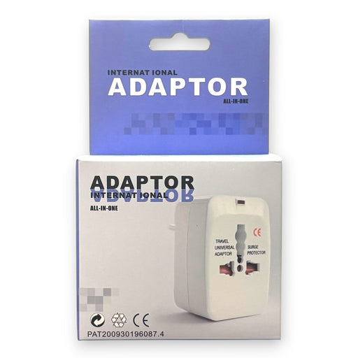 All-in-One International Travel Adapter with Surge Protection Adapter Super Supplys Inc