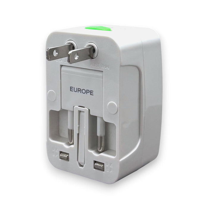 All-in-One International Travel Adapter with Surge Protection Adapter Super Supplys Inc