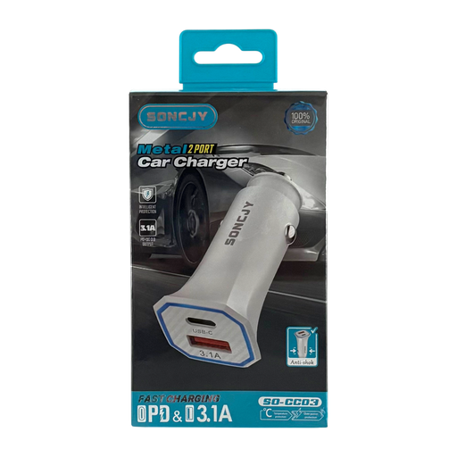 Dual-Port Car Charger Adapter Adapter Super Supplys Inc