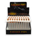 50-Piece Cigarette-Style Tobacco Pipe Display One Hitter Super Supplys Inc