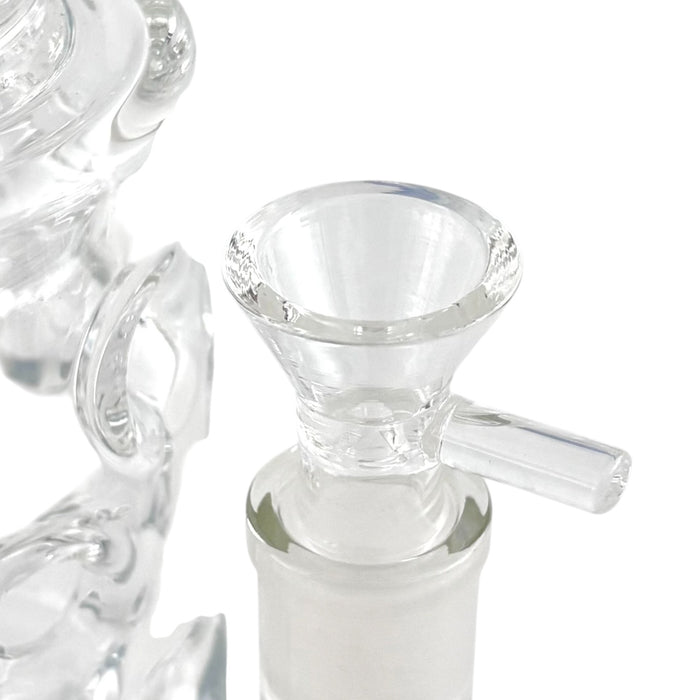 16" Straight Shooter Water Pipe with Screw Percolators - Celeste Glass Bong Super Supplys Inc