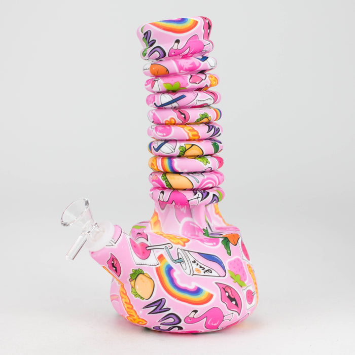 9"-15" extendable silicone water bong