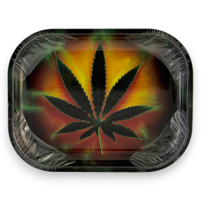HighVibe 420 Leaf Metal Rolling Trays