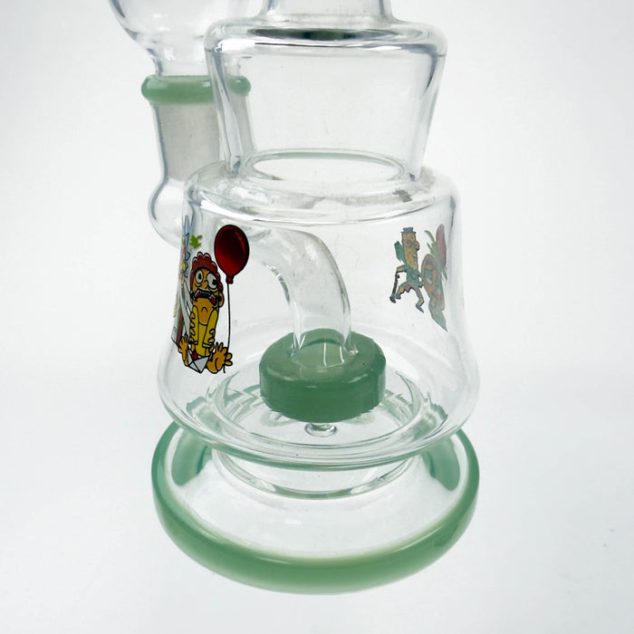 7" Sticker Glass Bong with Diffuser Glass Bong RMG WHOLESALE
