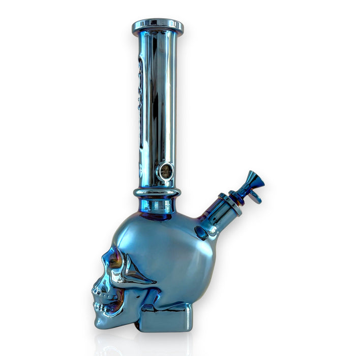 Fortune | 14" Electroplated 7MM Skull Bong