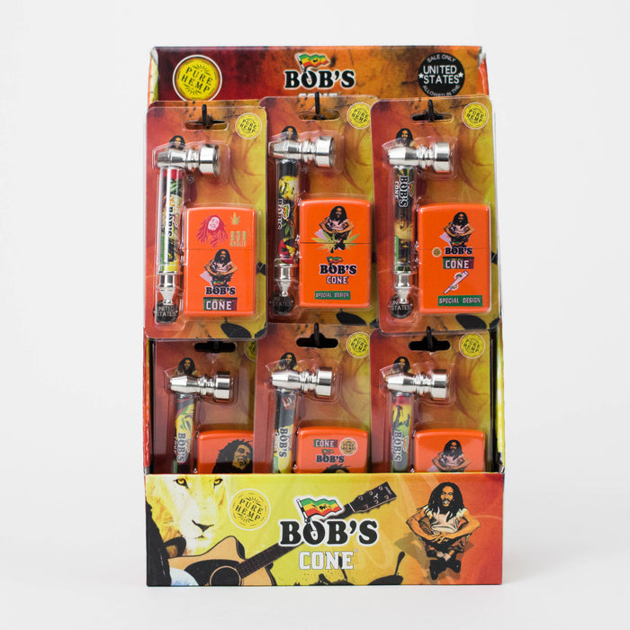 Metal Pipe & Zippo-Style Lighter Gift Set With Display Shelf – Box of 24