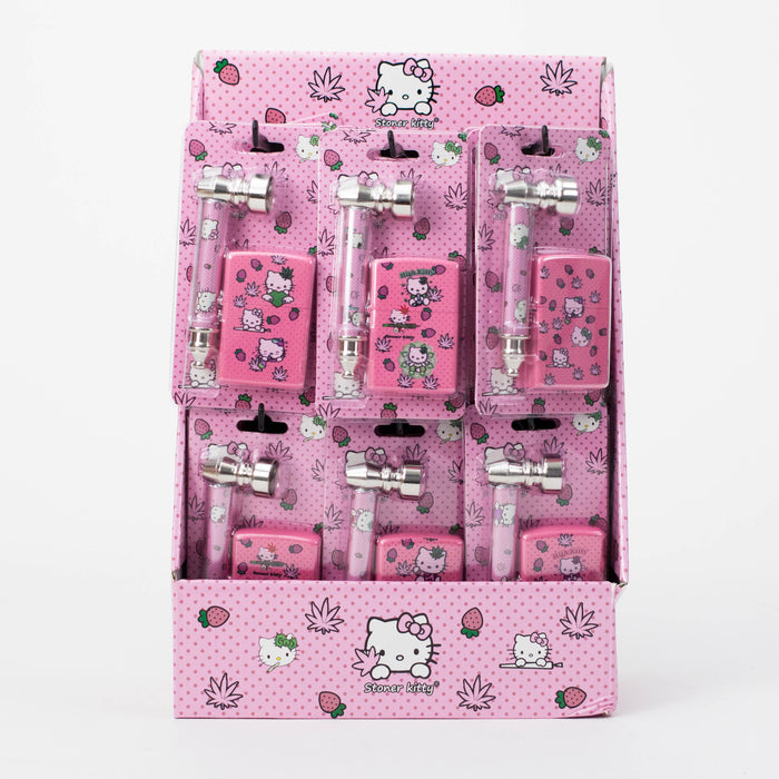 Metal Pipe & Zippo-Style Lighter Gift Set With Display Shelf – Box of 24