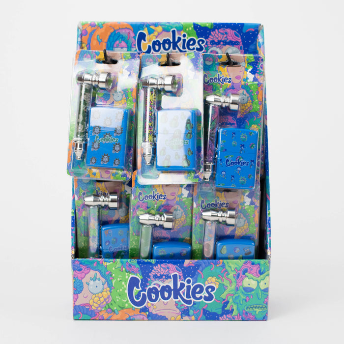 Metal Pipe & Zippo-Style Lighter Gift Set With Display Shelf – Box of 24