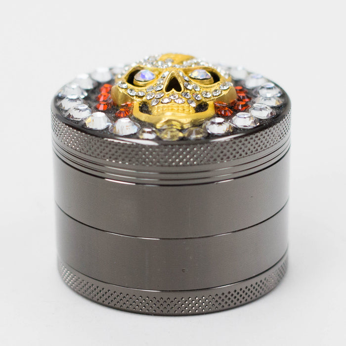 Genie | 4-Part 50mm 3D Grinder with Cubic Zirconia – Box of 6 [GR50]