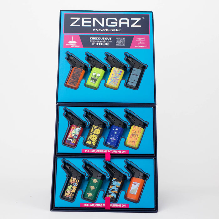 ZENGAZ® | Seven Jet Mixed Design Lighter [ZL-19]