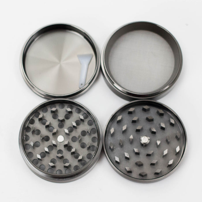 Genie | 4-Part 50mm 3D Grinder with Cubic Zirconia – Box of 6 [GR50]