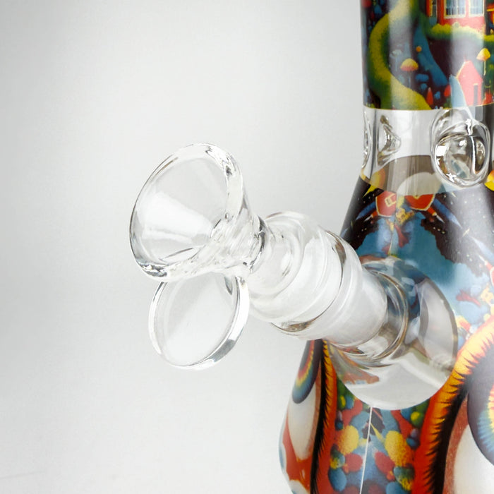 10″ Eyes Design Glass Beaker Water Pipe