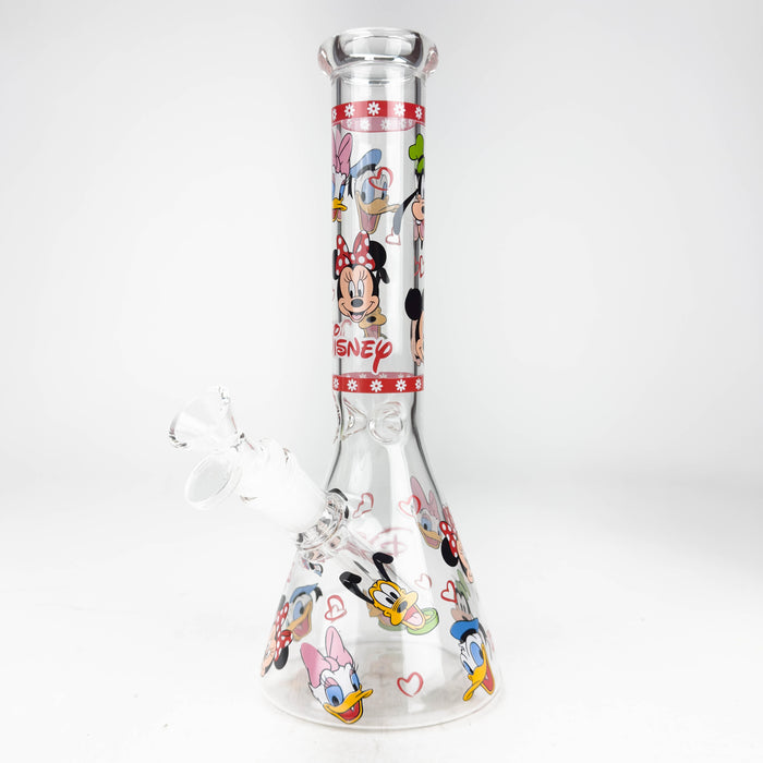 10" Catton Duck Design Glass Beaker Bong