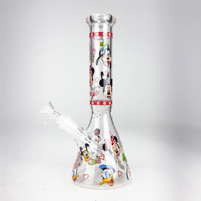 10" Catton Duck Design Glass Beaker Bong