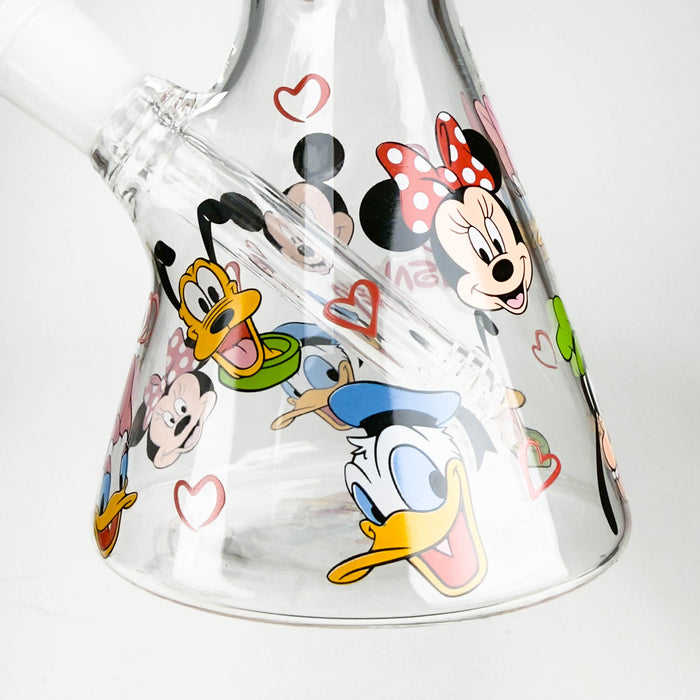 10" Catton Duck Design Glass Beaker Bong