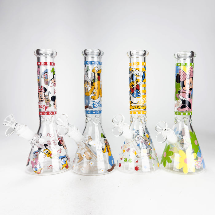 10" Catton Duck Design Glass Beaker Bong