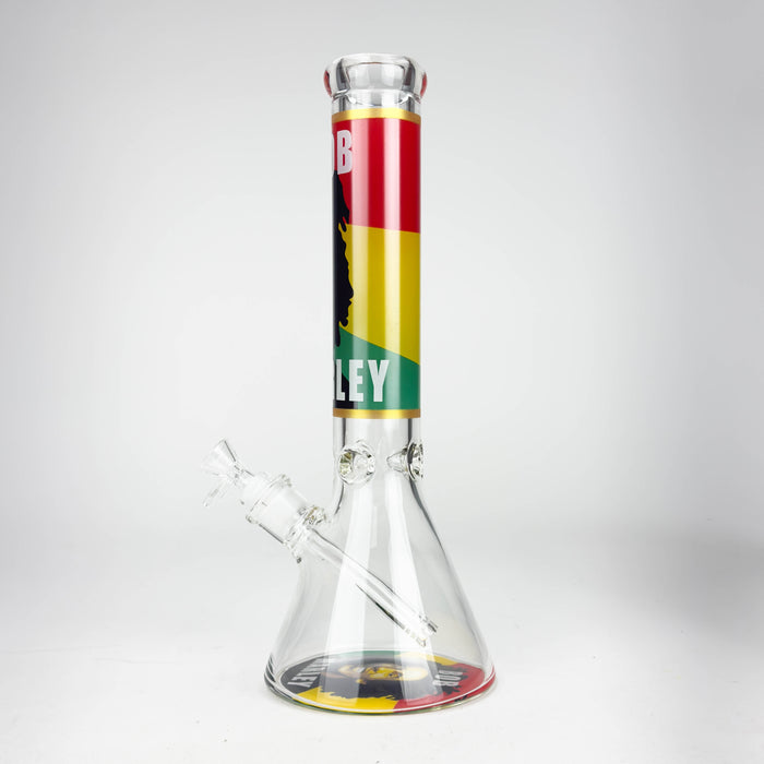 14" BM Design Glass Bong – 7mm Thick with Ice Catcher