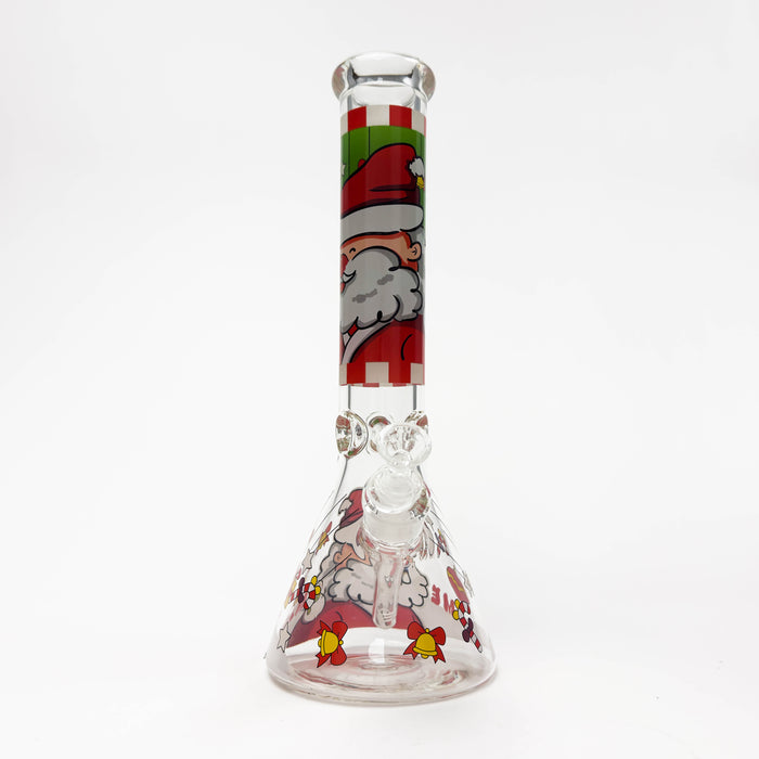 14" Holiday Series 7mm Thick Glass Water Bong – Glow in the Dark