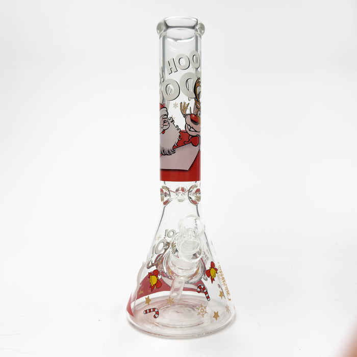 14" Holiday Series 7mm Thick Glass Water Bong – Glow in the Dark
