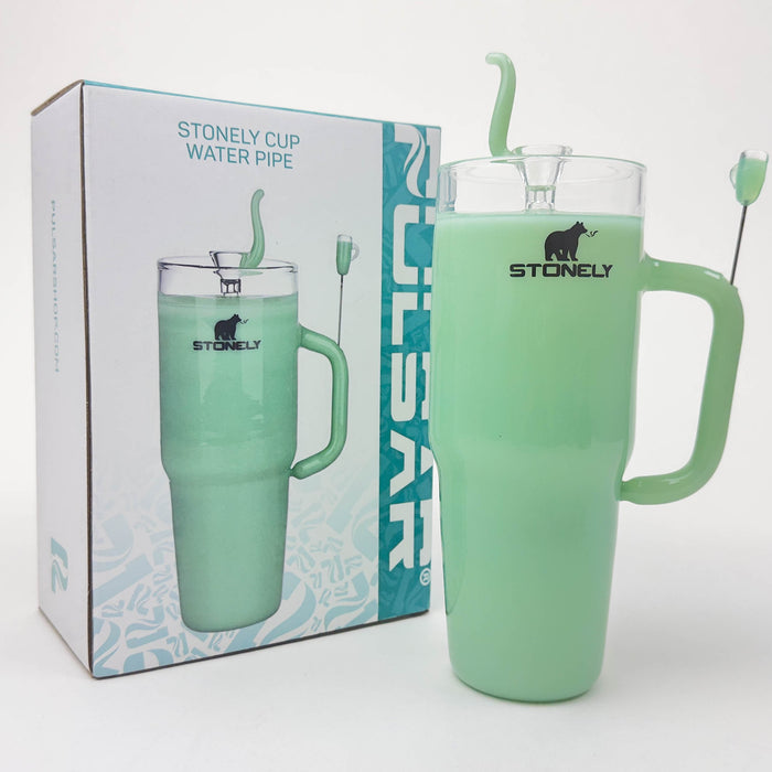 Pulsar | 8.5" Stonely Cup Water Pipe – Unique Insulated Cup Design