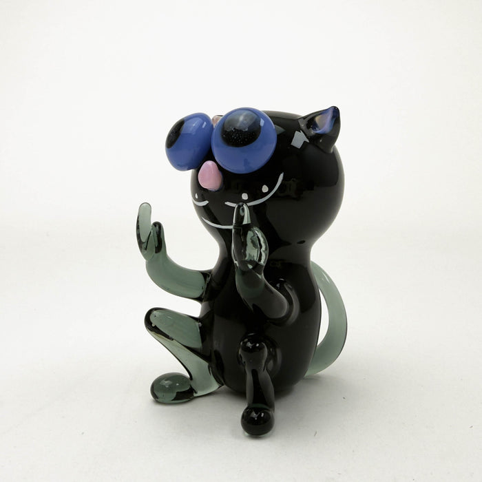 Cheech | 3.5" Black Cat Attack Hand Pipe [PIPE-169]