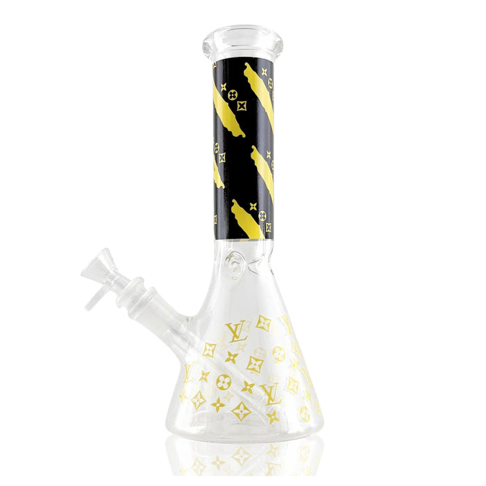 10" LuxePrint Beaker Bong Collection – 4mm Thick Glass Glass Bong Super Supplys Inc