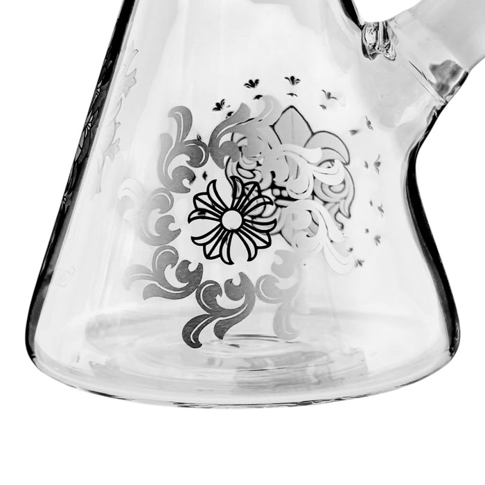 10" Gothic Cross Beaker Bong Series – 4mm Thick Glass