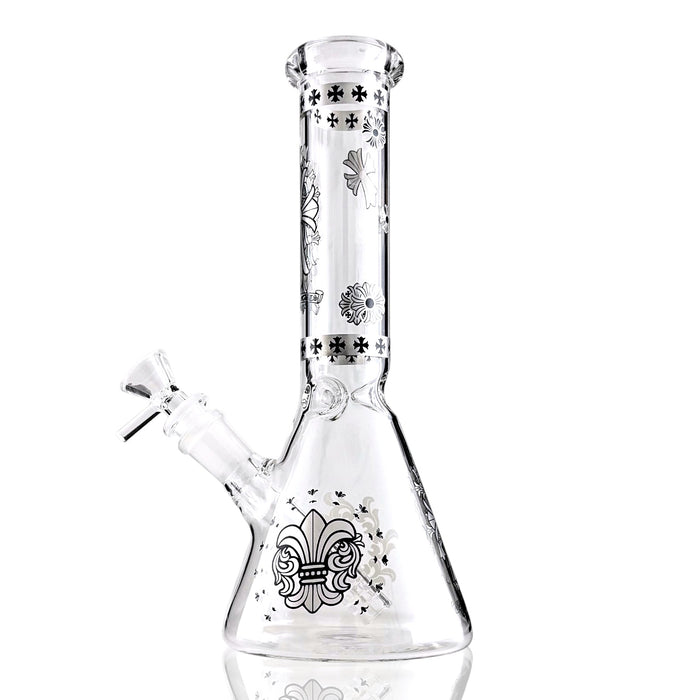 10" Gothic Cross Beaker Bong Series – 4mm Thick Glass