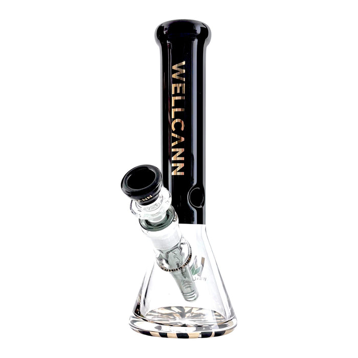 Wellcann | 10" Heavy-Duty Glass Bong Glass Bong Super Supplys Inc Black