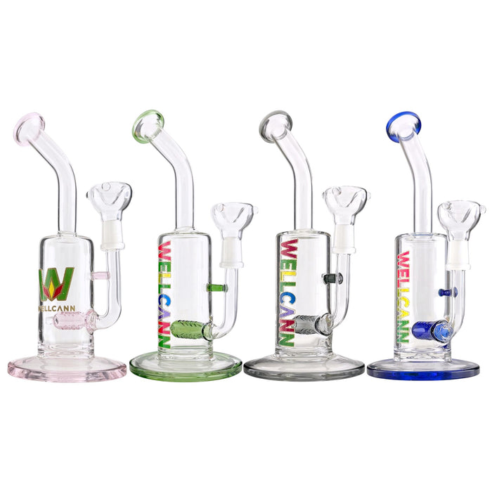 Wellcann | 9" InclineFlow Glass Rig Glass Bong Super Supplys Inc