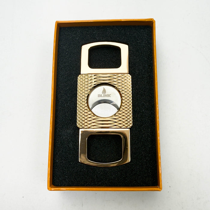 BLINK | Luxury Cigar Cutter – Gift Box Cutter LEHIGH WHOLESALE GOLD WAVES (753)