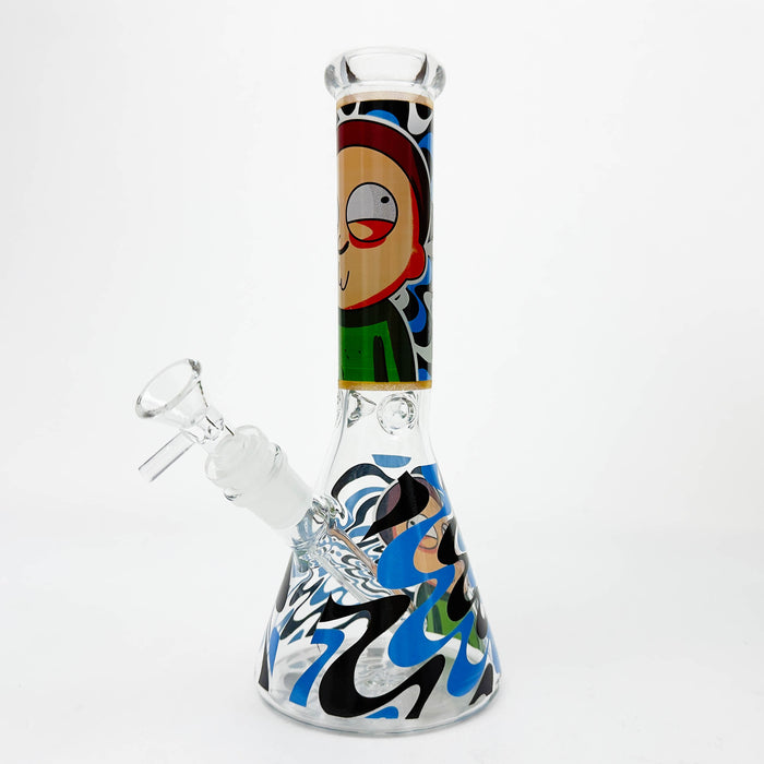 10" Glass Beaker Bong with R&M Design [FT09] Glass Bong LEHIGH WHOLESALE