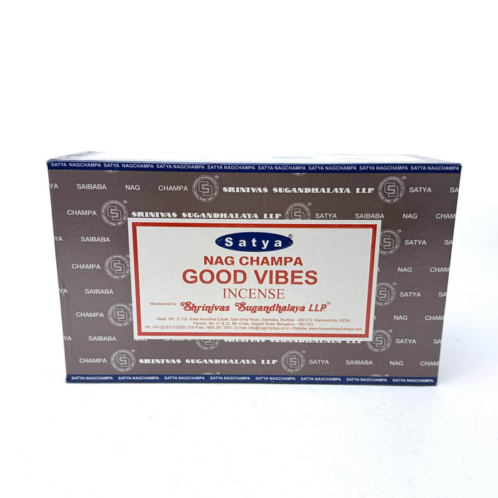 SATYA | Nag Champa Incense 15g Box of 12 Incense LEHIGH WHOLESALE GOOD VIPES