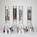 14" 7mm RM Skull Glass Bong – Heavy Duty Beaker Water Pipe [FTLL08] Glass Bong LEHIGH WHOLESALE