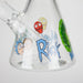 14" 7mm RM Glass Bong – Heavy Duty Beaker Water Pipe [FTLL06] Glass Bong LEHIGH WHOLESALE