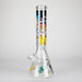 14" 7mm RM Glass Bong – Heavy Duty Beaker Water Pipe [FTLL06] Glass Bong LEHIGH WHOLESALE Thug