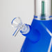 14" 7mm 420 Double Perc Fancy Glass Water Bong [FT1157AST] Glass Bong LEHIGH WHOLESALE