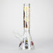 14" 7mm RM Skull Glass Bong – Heavy Duty Beaker Water Pipe [FTLL08] Glass Bong LEHIGH WHOLESALE