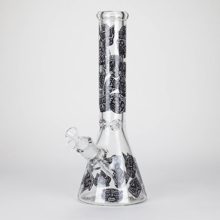 14" 7mm Thick Glass Water Bong – Glow in the Dark Beaker Bong Glass Bong LEHIGH WHOLESALE FT1885ATS