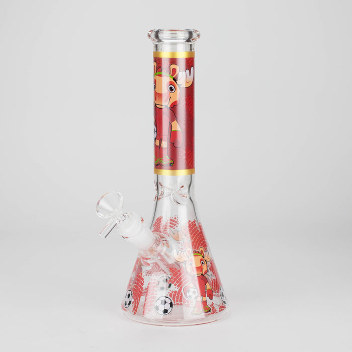 10" soccer world cup Design Glass Beaker Bong Glass Bong 777 Smoke Moose
