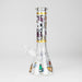 10" Wild Kitty Design Glass Beaker Bong Glass Bong 777 Smoke Design2